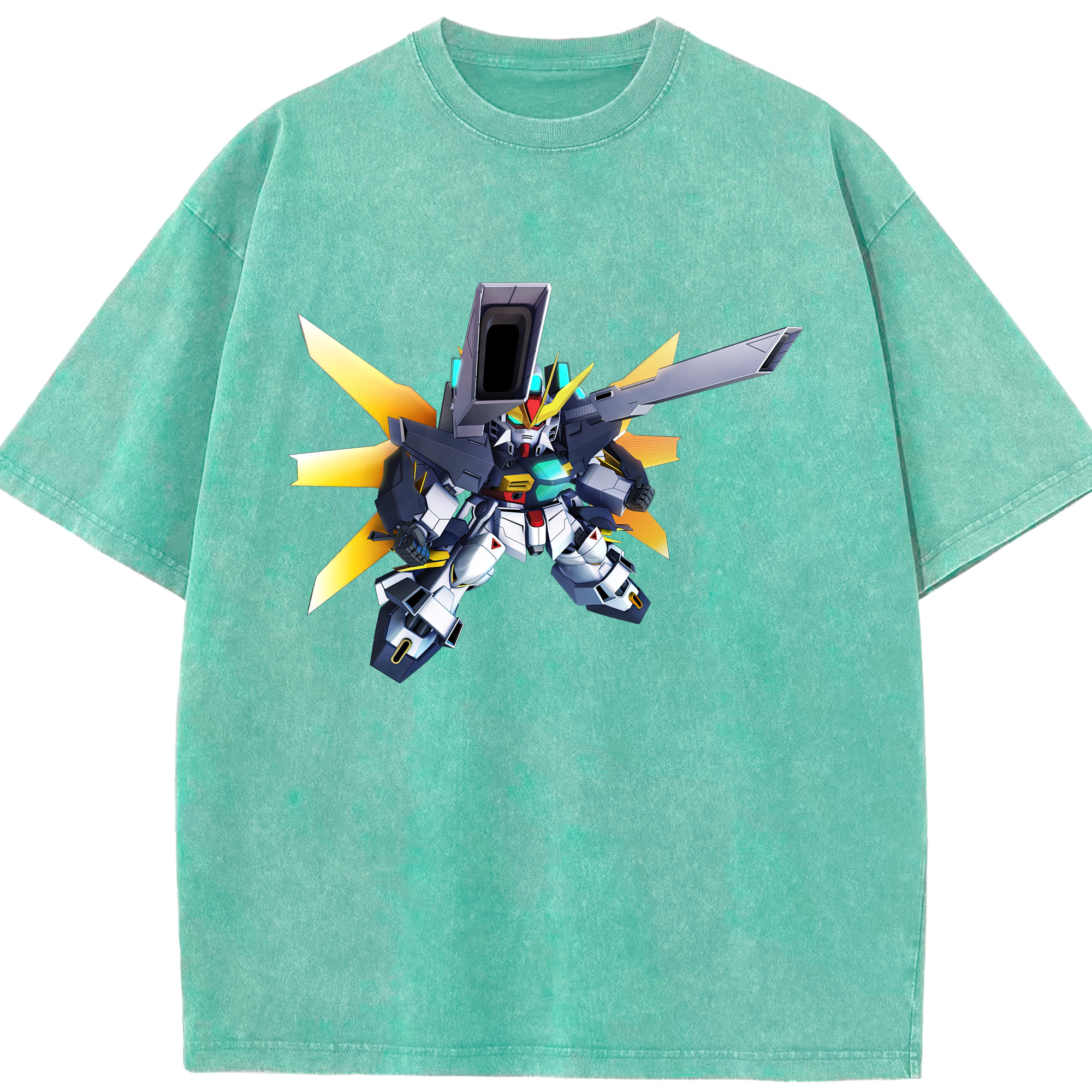 （画像用） 機動戦士ガンダム Mobile Suit Gundam 綿100% ヴィンテージ風 半袖Tシャツ（フロントプリント）